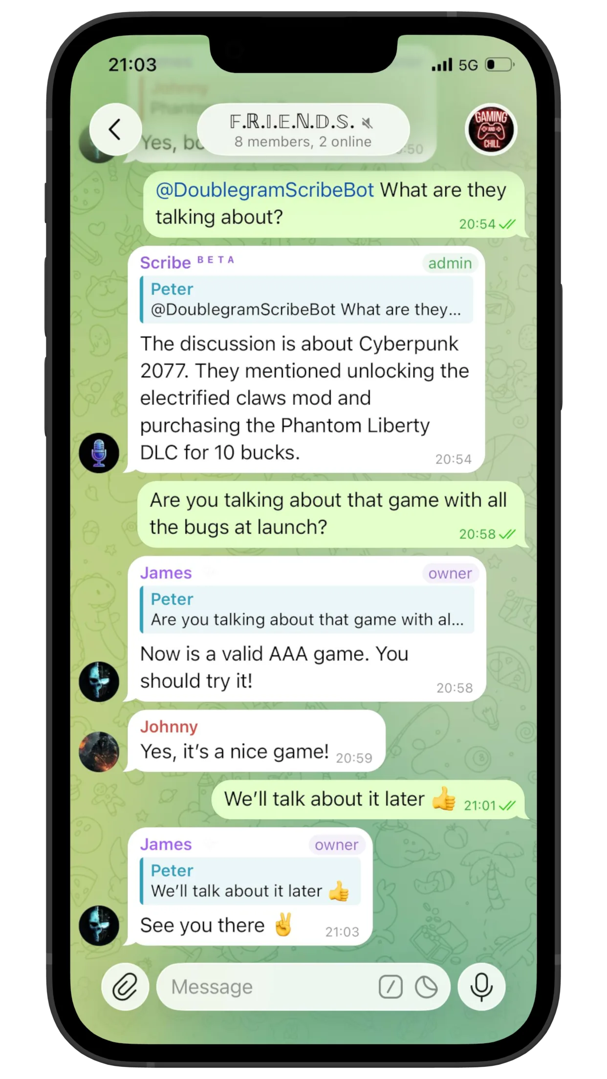 Comprensión de conversaciones